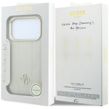Guess iPhone 17 Pro/iPhone 18 Pro Deksel 4G Peony Beige