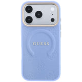 Guess Deksel iPhone 17 Pro Max/iPhone 18 Pro Max Saffiano Peony preget MagSafe Blå