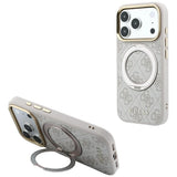 Guess iPhone 17 Pro Max/iPhone 18 Pro Max Deksel Ring Stand 4G Classic Logo Rosa
