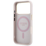 Guess iPhone 17 Pro Max/iPhone 18 Pro Max Deksel Ring Stand 4G Classic Logo Rosa