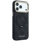 Guess iPhone 17 Pro/iPhone 18 Pro Deksel Ring Stand 4G Classic Logo Svart