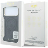 Guess iPhone 17 Pro/iPhone 18 Pro Deksel Ring Stand 4G Classic Logo Svart