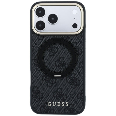 Guess iPhone 17 Pro Max/iPhone 18 Pro Max Deksel Ring Stand 4G Classic Logo Svart