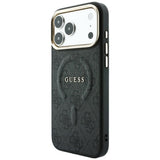 Guess iPhone 17 Pro Max/iPhone 18 Pro Max Deksel 4G Embossed MagSafe Svart