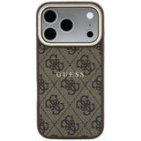 Guess iPhone 17 Pro Max/iPhone 18 Pro Max Deksel 4G Embossed MagSafe Brun