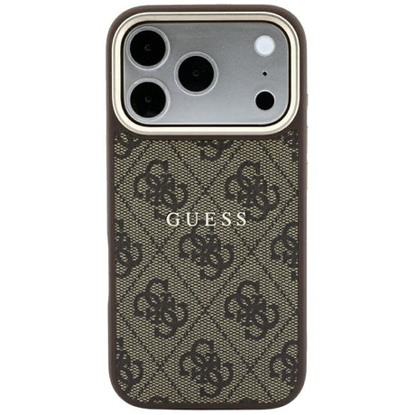 Guess iPhone 17 Pro Max/iPhone 18 Pro Max Deksel 4G Embossed MagSafe Brun