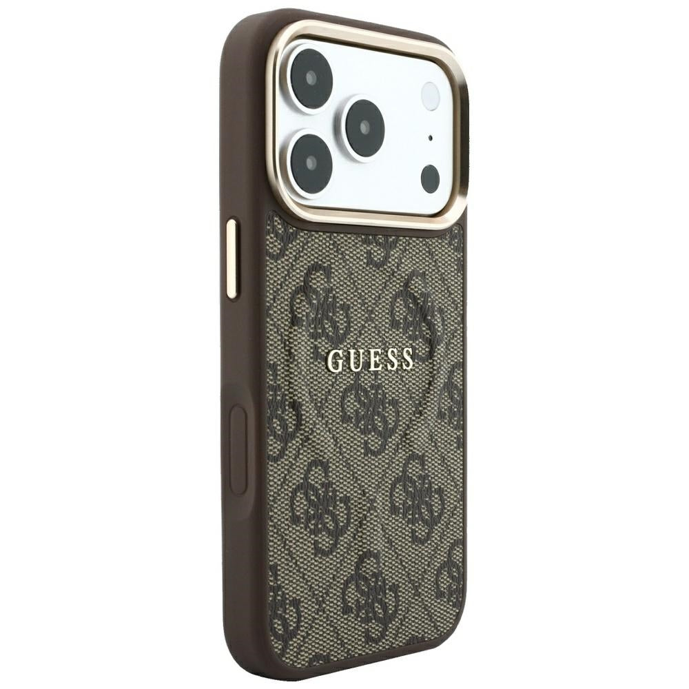 Guess iPhone 17 Pro Max/iPhone 18 Pro Max Deksel 4G Embossed MagSafe Brun