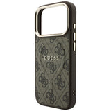 Guess iPhone 17 Pro Max/iPhone 18 Pro Max Deksel 4G Embossed MagSafe Brun
