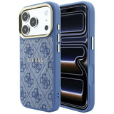 Guess iPhone 17 Pro Max/iPhone 18 Pro Max Deksel 4G Embossed MagSafe Blå