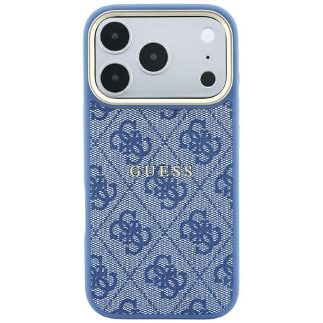 Guess iPhone 17 Pro Max/iPhone 18 Pro Max Deksel 4G Embossed MagSafe Blå