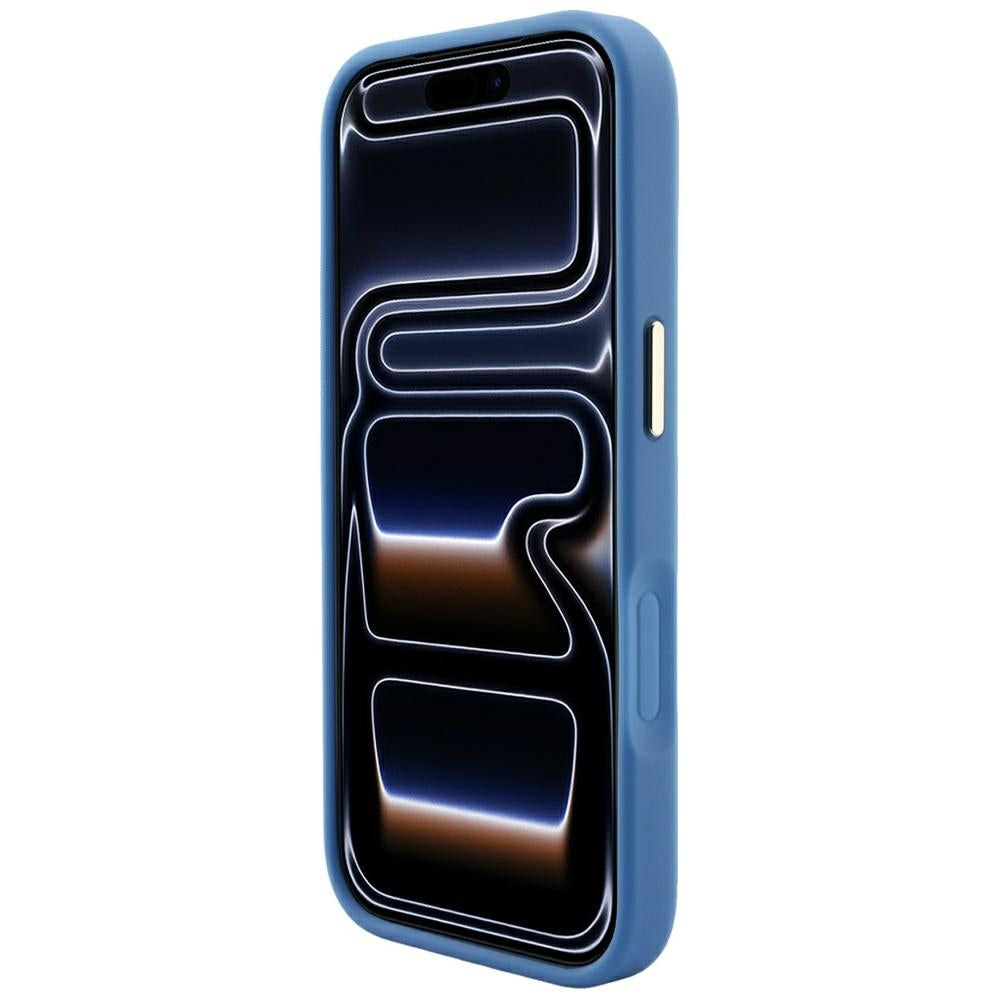 Guess iPhone 17 Pro Max/iPhone 18 Pro Max Deksel 4G Embossed MagSafe Blå