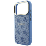 Guess iPhone 17 Pro Max/iPhone 18 Pro Max Deksel 4G Embossed MagSafe Blå