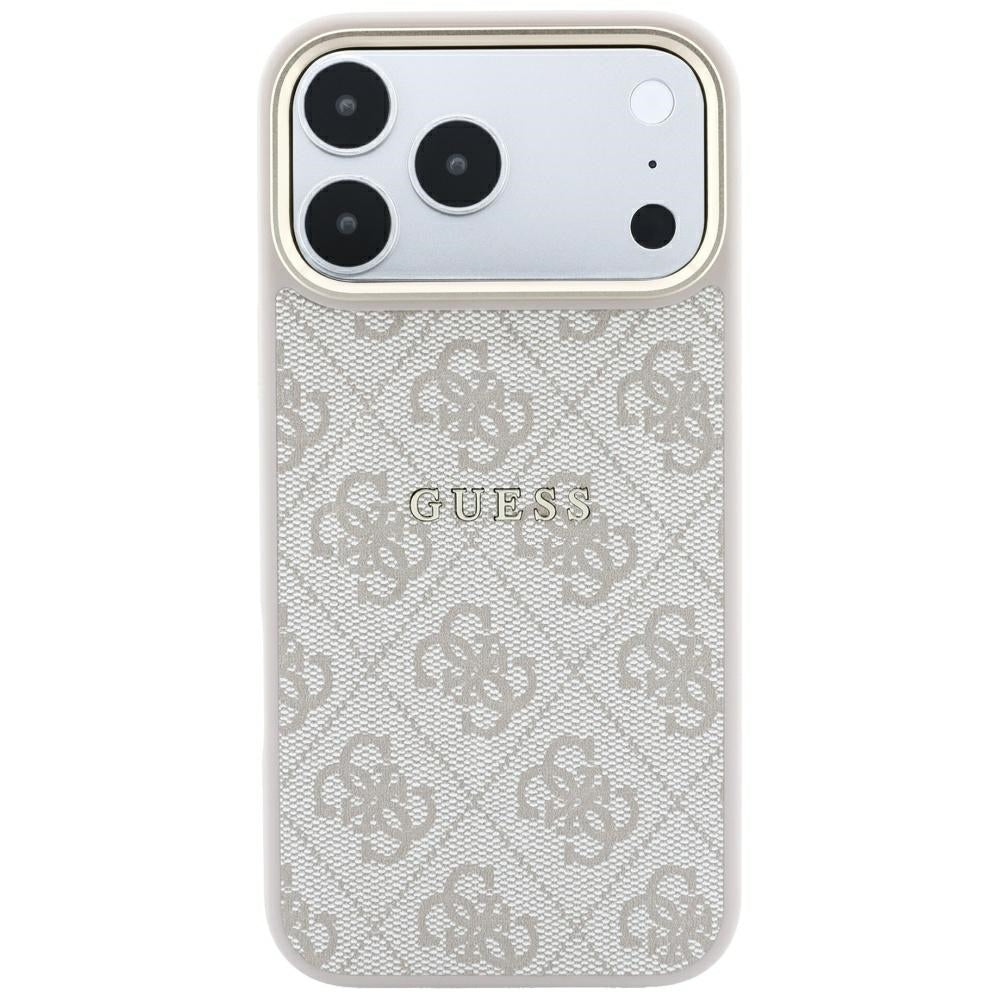 Guess iPhone 17 Pro/iPhone 18 Pro Deksel 4G Embossed MagSafe Rosa