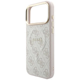 Guess iPhone 17 Pro/iPhone 18 Pro Deksel 4G Embossed MagSafe Rosa