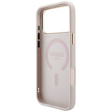 Guess iPhone 17 Pro/iPhone 18 Pro Deksel 4G Embossed MagSafe Rosa