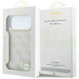 Guess iPhone 17 Pro Max/iPhone 18 Pro Max Deksel 4G Embossed MagSafe Rosa