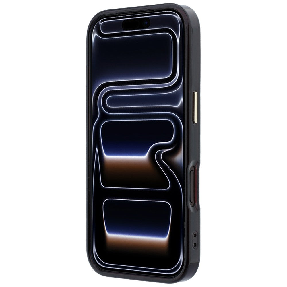 Guess iPhone 17 Pro/iPhone 18 Pro Deksel Ringstativ Script-logo Burgundy