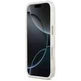 Guess iPhone 17 Pro/iPhone 18 Pro Deksel Glitter Flowers Hvit