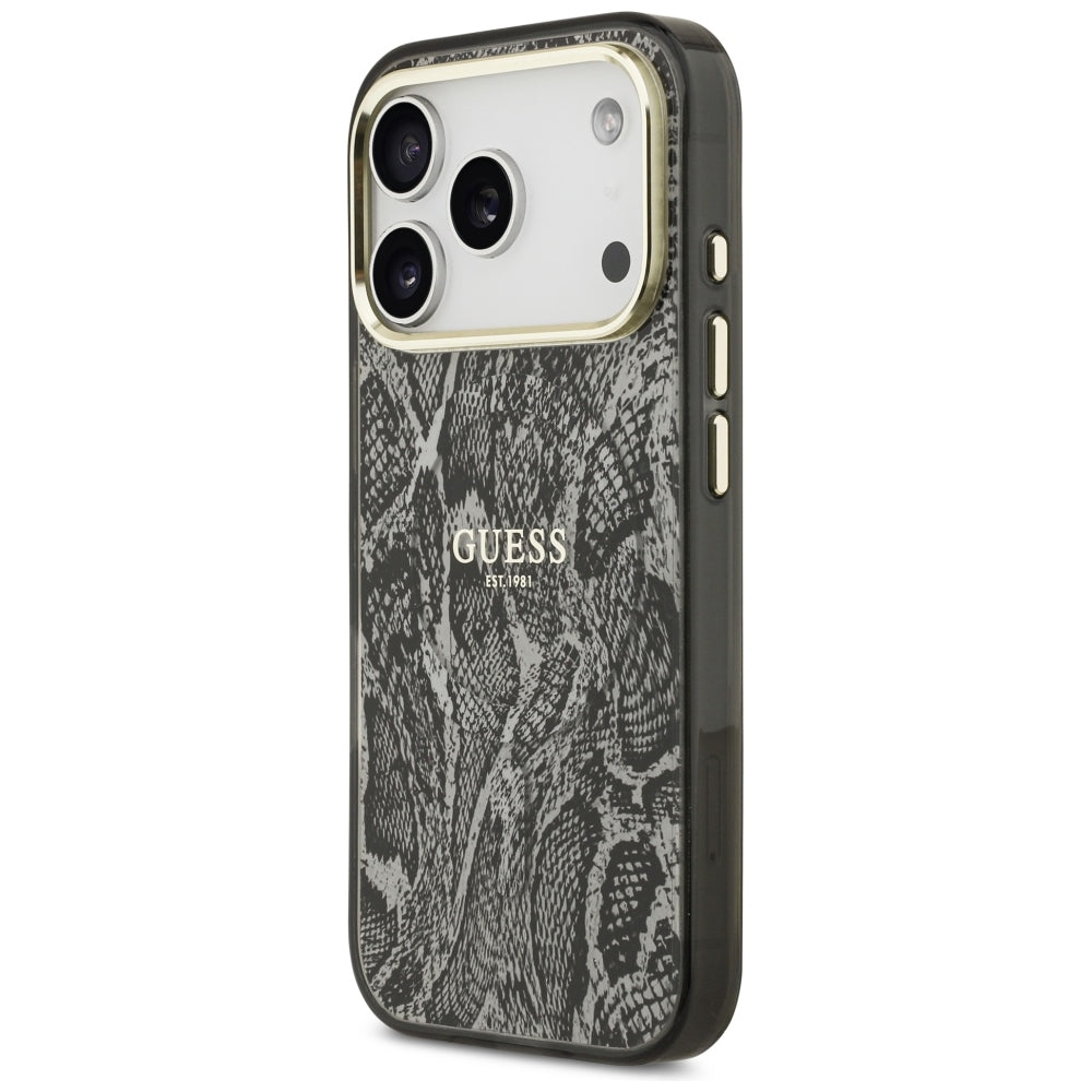 Guess iPhone 17 Pro/iPhone 18 Pro Deksel Python Svart