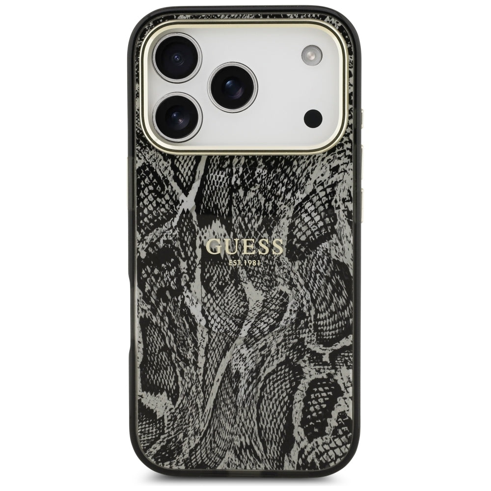 Guess iPhone 17 Pro/iPhone 18 Pro Deksel Python Svart