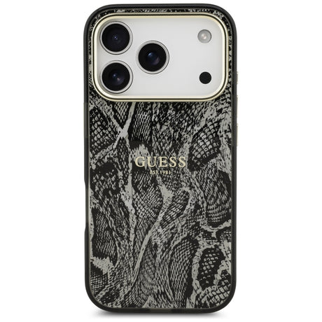 Guess iPhone 17 Pro/iPhone 18 Pro Deksel Python Svart