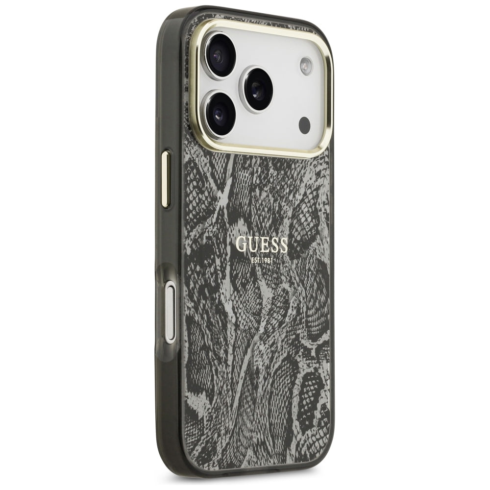 Guess iPhone 17 Pro/iPhone 18 Pro Deksel Python Svart