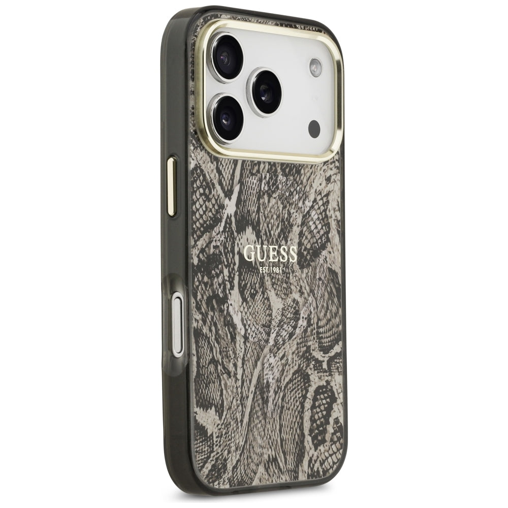 Guess iPhone 17 Pro/iPhone 18 Pro Deksel Python Brun