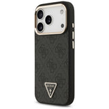 Guess iPhone 17 Pro/iPhone 18 Pro Deksel 4G Triangle MagSafe Svart