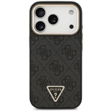Guess iPhone 17 Pro/iPhone 18 Pro Deksel 4G Triangle MagSafe Svart