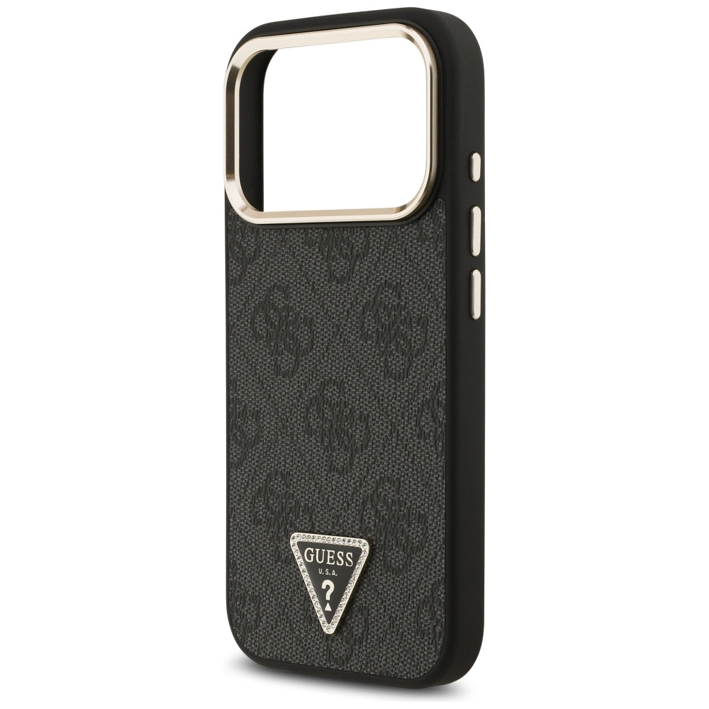 Guess iPhone 17 Pro/iPhone 18 Pro Deksel 4G Triangle MagSafe Svart