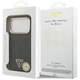 Guess iPhone 17 Pro/iPhone 18 Pro Deksel 4G Triangle MagSafe Svart