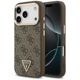 Guess iPhone 17 Pro/iPhone 18 Pro Deksel 4G Triangle MagSafe Brun
