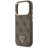 Guess iPhone 17 Pro/iPhone 18 Pro Deksel 4G Triangle MagSafe Brun