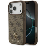 Guess iPhone 17 Pro/iPhone 18 Pro Deksel 4G Small Classic Logo Brun