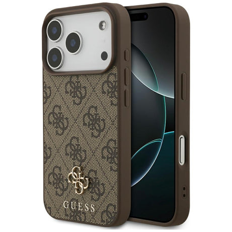 Guess iPhone 17 Pro/iPhone 18 Pro Deksel 4G Small Classic Logo Brun