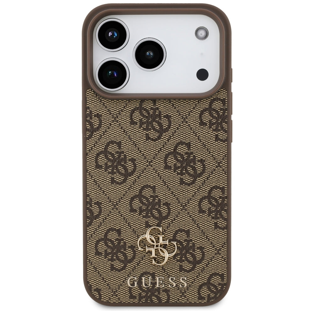 Guess iPhone 17 Pro/iPhone 18 Pro Deksel 4G Small Classic Logo Brun