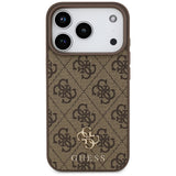 Guess iPhone 17 Pro/iPhone 18 Pro Deksel 4G Small Classic Logo Brun