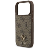 Guess iPhone 17 Pro/iPhone 18 Pro Deksel 4G Small Classic Logo Brun