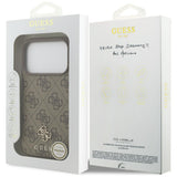 Guess iPhone 17 Pro/iPhone 18 Pro Deksel 4G Small Classic Logo Brun