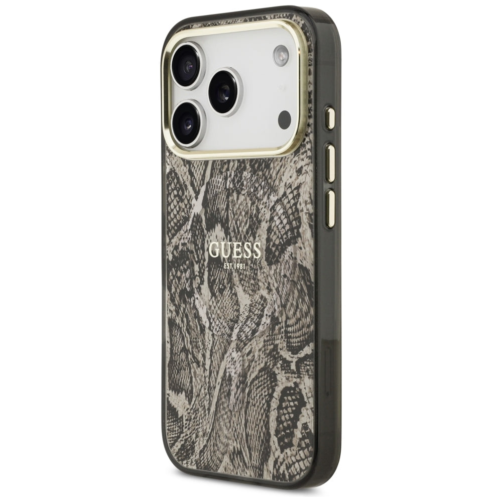 Guess iPhone 17 Pro Max/iPhone 18 Pro Max Deksel Python Brun