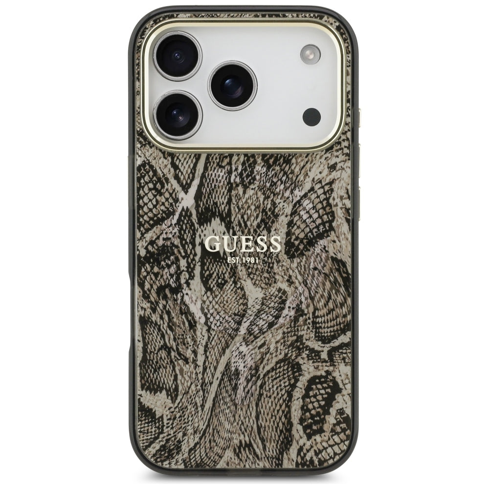Guess iPhone 17 Pro Max/iPhone 18 Pro Max Deksel Python Brun