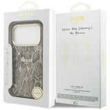Guess iPhone 17 Pro Max/iPhone 18 Pro Max Deksel Python Brun