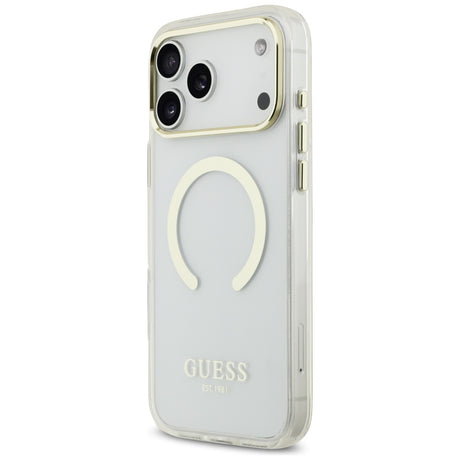 Guess iPhone 17 Pro Max/iPhone 18 Pro Max Deksel Metal Outline Gull
