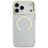 Guess iPhone 17 Pro Max/iPhone 18 Pro Max Deksel Metal Outline Gull