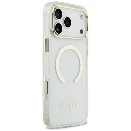 Guess iPhone 17 Pro Max/iPhone 18 Pro Max Deksel Metal Outline Gull