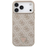 Guess iPhone 17 Pro Max/iPhone 18 Pro Max Deksel 4G Triangle MagSafe Rosa