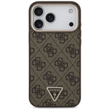 Guess iPhone 17 Pro Max/iPhone 18 Pro Max Deksel 4G Triangle MagSafe Brun