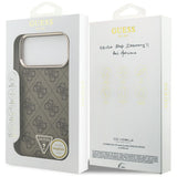 Guess iPhone 17 Pro Max/iPhone 18 Pro Max Deksel 4G Triangle MagSafe Brun