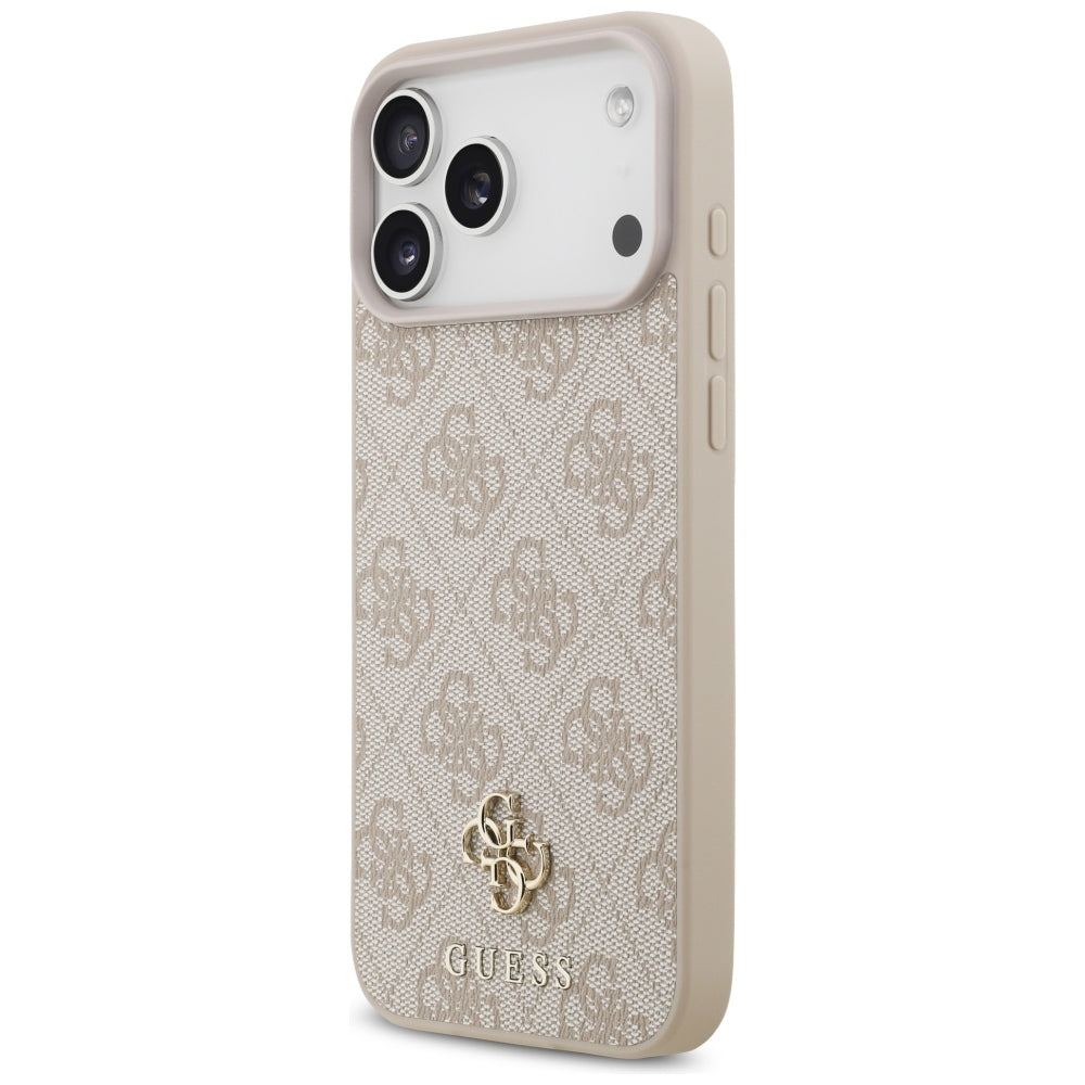 Guess iPhone 17 Pro Max/iPhone 18 Pro Max Deksel 4G Classic Logo Small Rosa
