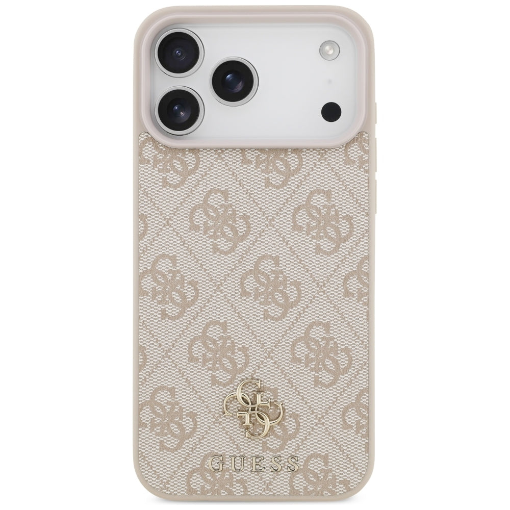 Guess iPhone 17 Pro Max/iPhone 18 Pro Max Deksel 4G Classic Logo Small Rosa